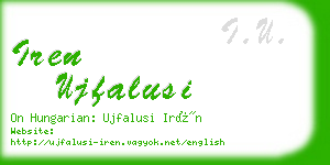 iren ujfalusi business card